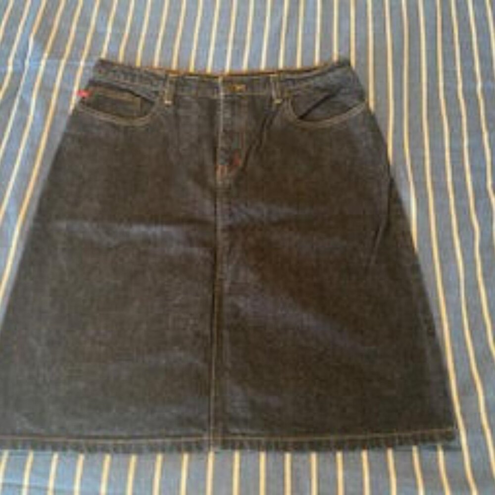 Ralph Lauren Polo Vintage Jean Knee Skirt Sz 10